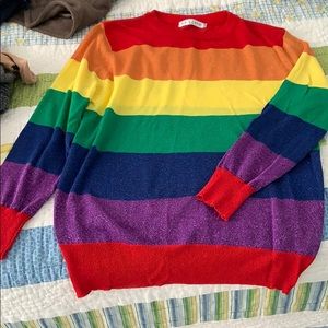 By Clara Paris rainbow Sweater